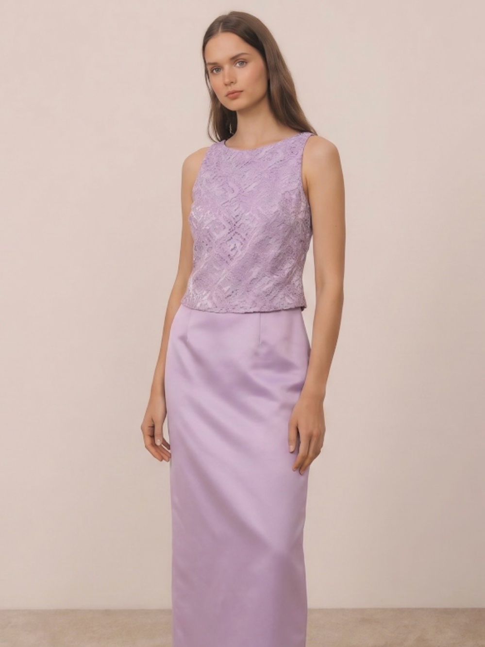 Vtg NWT Karen Miller Formal Dress- Light Purple- Wedding Guest Dress 💜